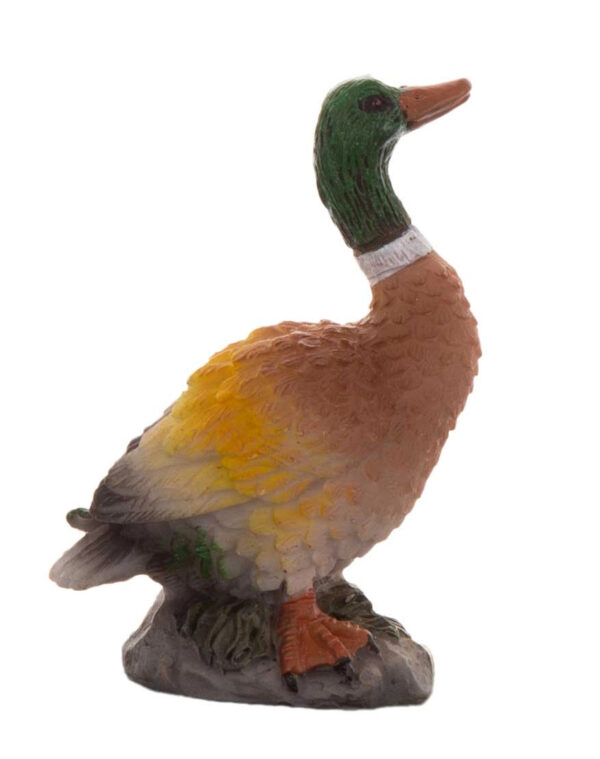 KACZKA BRĄZOWA FIGURKA POLIRESING 6 CM - obrazek 3