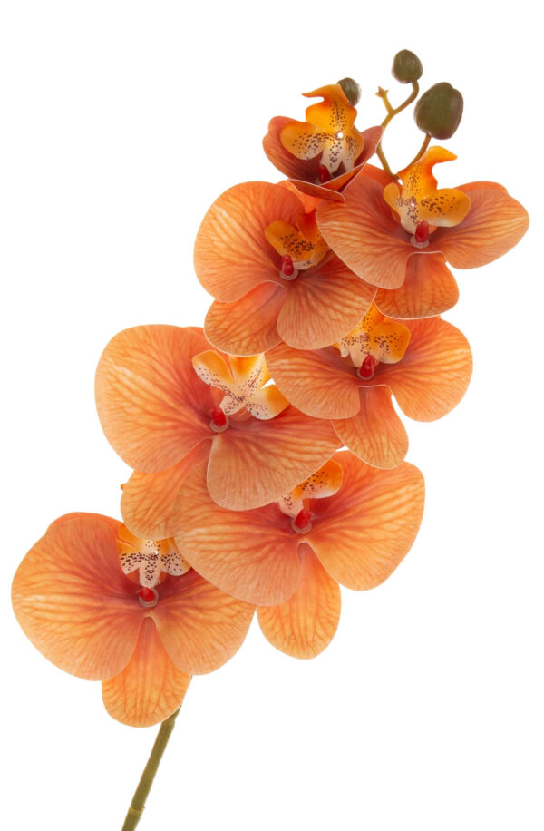 STORCZYK POMARAŃCZOWY ORCHIDEA GAŁĄZKA 76 CM KWIATY SZTUCZNE - obrazek 2
