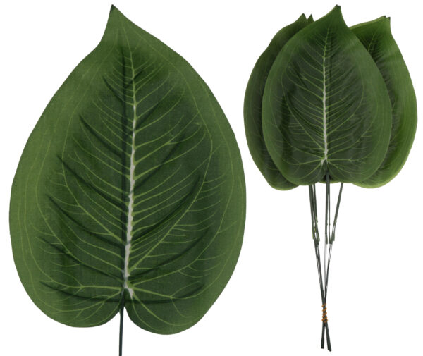 12 X LIŚĆ LIŚCIE DIFENBACHIA 47 CM GAŁĄZKI DO KOMPOZYCJI