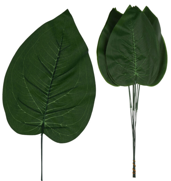 12 X LIŚĆ LIŚCIE ŻABKA 46 CM GAŁĄZKI DO KOMPOZYCJI