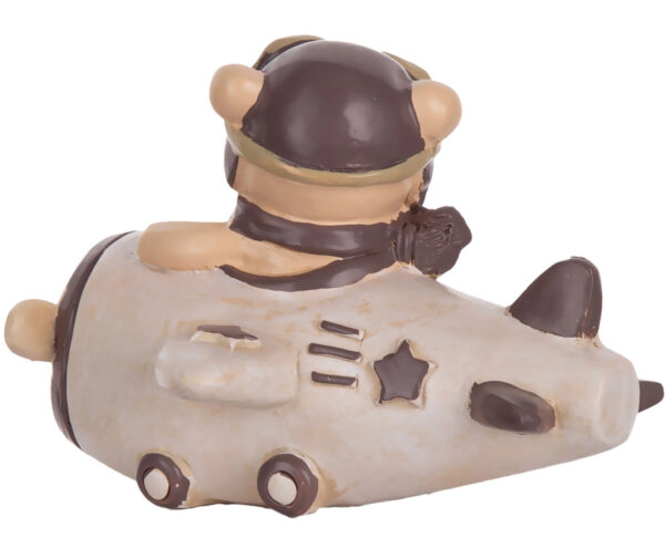 MIŚ W SAMOLOCIE FIGURKA POLIRESING - obrazek 2