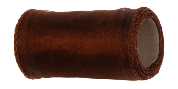 ORGANZA D. BROWN CIEMNY BRĄZ TIUL ORGANTYNA 12 CM 9Y 8,22 M