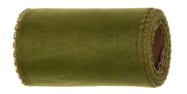 ORGANZA OLIVE GREEN OLIWKOWA ZIELEŃ TIUL ORGANTYNA 12 CM 9Y 8,22 M