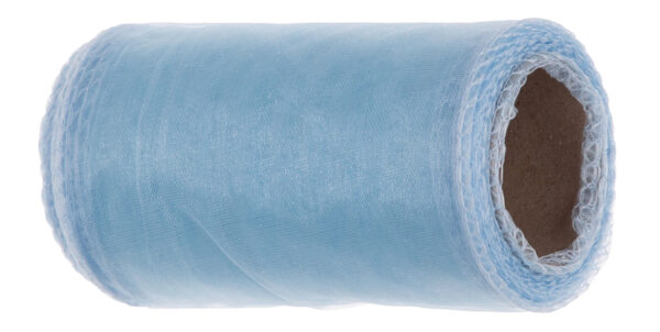 ORGANZA LT. BLUE J. NIEBIESKA TIUL ORGANTYNA 12 CM 10Y 9,14 M
