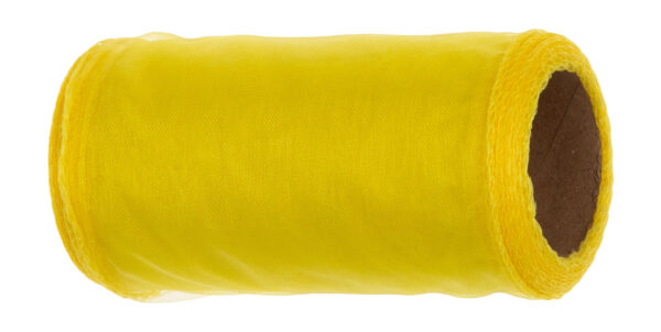 ORGANZA LEMON ŻÓŁTA TIUL ORGANTYNA 12 CM 10Y 9,14 M