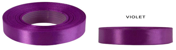 6 MM 32M VIOLET FIOLETOWA WSTĄŻKA TASIEMKA SATYNA ATŁAS