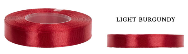 6 MM 32M LIGHT BURGUNDY JASNY BURGUND WSTĄŻKA TASIEMKA SATYNA ATŁAS