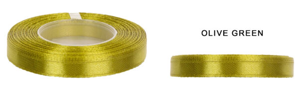 6 MM 32M OLIVE GREEN OLIWKA WSTĄŻKA TASIEMKA SATYNA ATŁAS