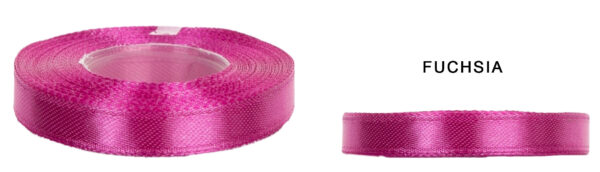 1 CM 32M FUCHSIA FUKSJA WSTĄŻKA TASIEMKA SATYNA ATŁAS