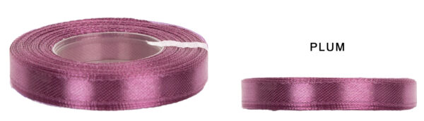 1,2 CM 32M PLUM ŚLIWKOWA WSTĄŻKA TASIEMKA SATYNA ATŁAS