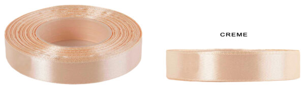2,5 CM 32M CREAM KREMOWA WSTĄŻKA TASIEMKA SATYNA ATŁAS