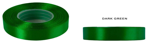 2,5 CM 32M DARK GREEN ZIELONA WSTĄŻKA TASIEMKA SATYNA ATŁAS