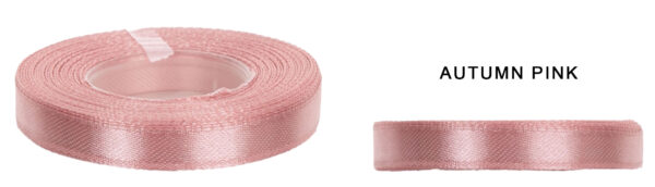 2,5 CM 32M AUTUMN PINK RÓŻOWA WSTĄŻKA TASIEMKA SATYNA ATŁAS