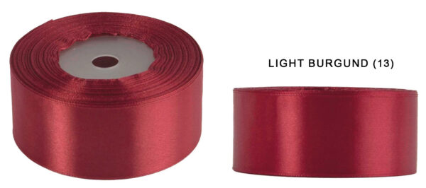 4 CM 32M LIGHT BURGUNDY JASNY BURGUND WSTĄŻKA TASIEMKA SATYNA ATŁAS