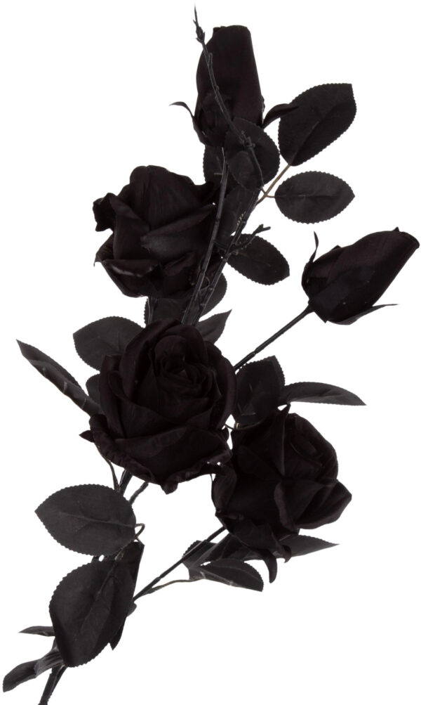 RÓŻA CZARNA GAŁĄZKA 85 CM BLACK - obrazek 2