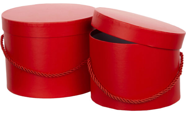 2X FLOWER BOX CZERWONY RED PUDEŁKO NA KWIATY
