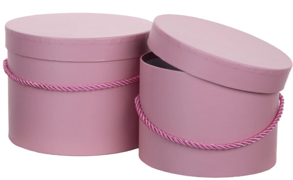 2X FLOWER BOX DIRTY PINK RÓŻOWE PUDEŁKO NA KWIATY