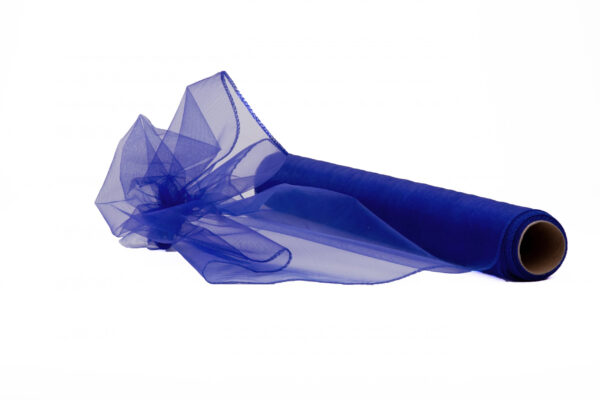 ORGANZA ROYAL BLUE TIUL ORGANTYNA 40 CM/9Y - obrazek 4