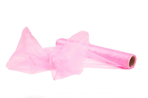 ORGANZA RÓŻOWA PINK TIUL ORGANTYNA 40 CM/9Y - obrazek 4