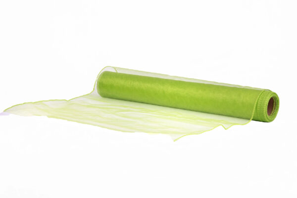 ORGANZA ZIELONE JABŁUSZKO APPLE GREEN TIUL ORGANTYNA 40 CM/9Y