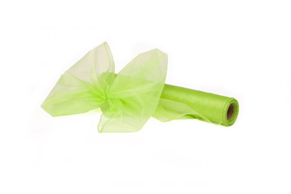 ORGANZA ZIELONE JABŁUSZKO APPLE GREEN TIUL ORGANTYNA 40 CM/9Y - obrazek 4