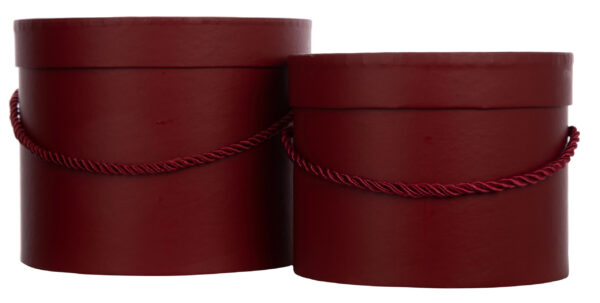 2X FLOWER BOX PUDEŁKO NA KWIATY BURGUNDY - obrazek 2