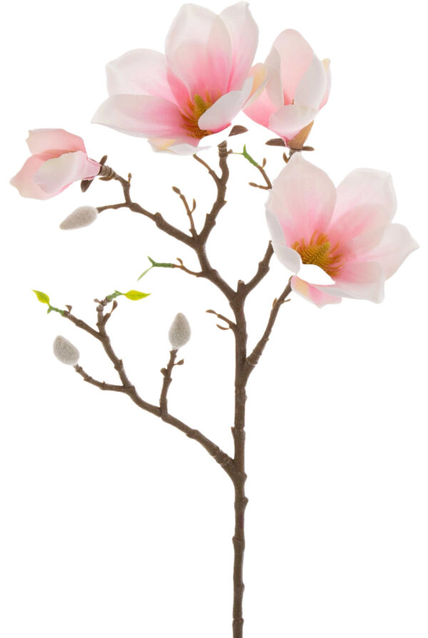 MAGNOLIA LT. PINK KREM RÓŻ GAŁĄZKA 57 CM