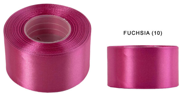 4 CM 32M FUCHSIA FUKSJA WSTĄŻKA TASIEMKA SATYNA ATŁAS
