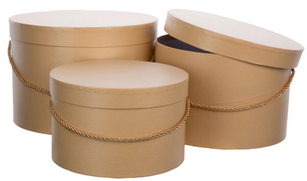 3X FLOWER BOX PUDEŁKO NA KWIATY PREZENT BEŻ BEIGE