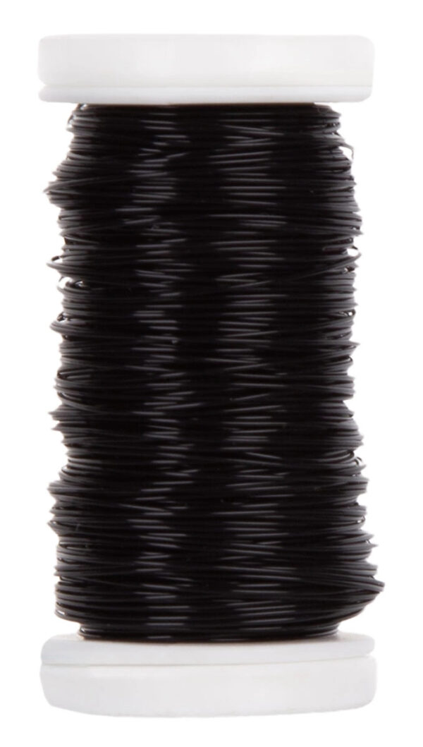 DRUT DRUCIK FLORYSTYCZNY PROSTY 0,5 MM 75 G CZARNY 48 M