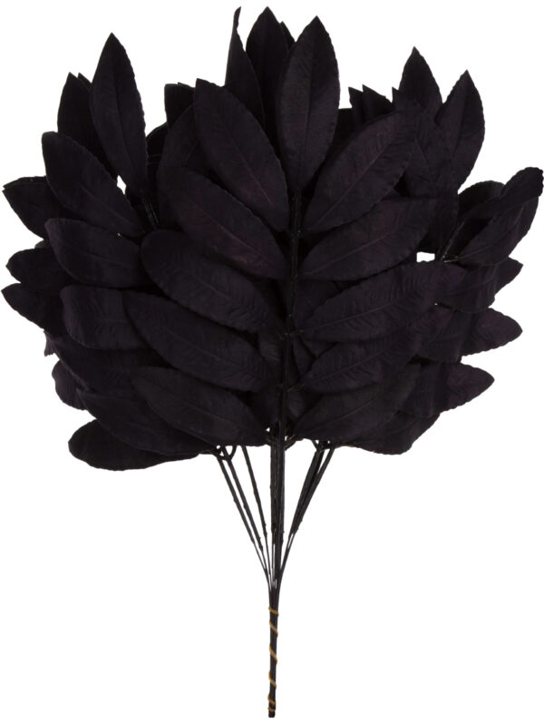 LIŚĆ LAUROWY CZARNY GAŁĄZKA DO KOMPOZYCJI 46 CM - obrazek 2
