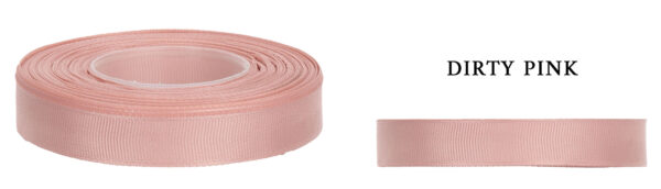 RYPS 0,65 CM 22,8 M DIRTY PINK RÓŻOWA TASIEMKA RYPSOWA
