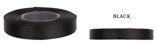 RYPS 3,8 CM 22,8 M BLACK CZARNA TASIEMKA RYPSOWA