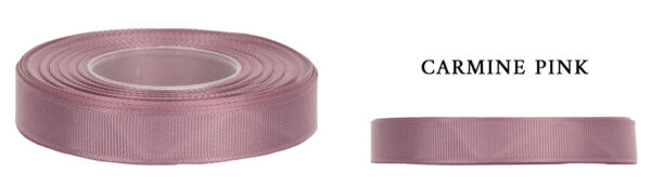RYPS 3,8 CM 22,8 M CARMINE PINK RÓŻOWO WRZOSOWA TASIEMKA RYPSOWA