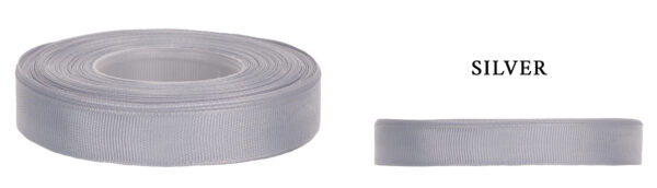RYPS 3,8 CM 22,8 M SILVER SREBRNA TASIEMKA RYPSOWA