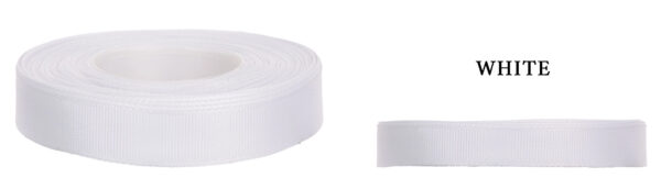 RYPS 3,8 CM 22,8 M WHITE BIAŁA TASIEMKA RYPSOWA