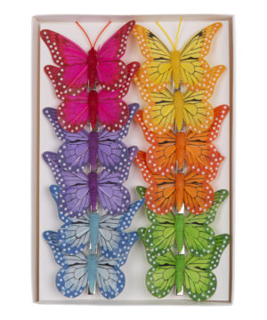 MOTYL MOTYLKI NA KLIPSIE 12 SZT.