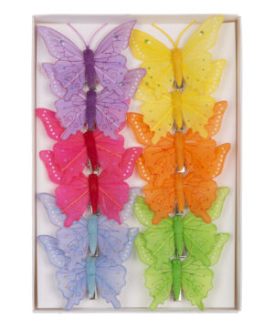 MOTYL MOTYLKI NA KLIPSIE 12 SZT.