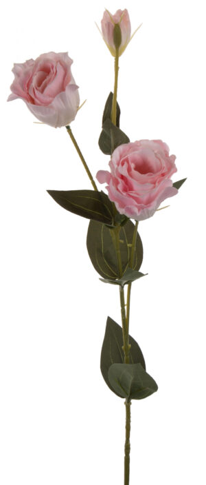 EUSTOMA RÓŻOWA GAŁĄZKA KWIATY SZTUCZNE 82 CM