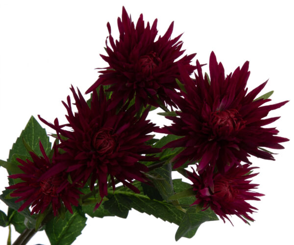 ASTER BURGUNDY ASTRY GAŁĄZKA SZTUCZNE KWIATY - obrazek 2