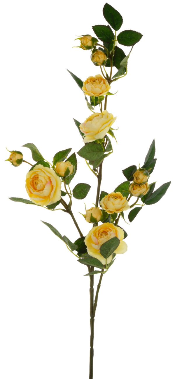 DZIKA RÓŻA GAŁĄZKA ŻÓŁTA 80 CM YELLOW - obrazek 2