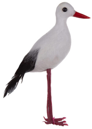 BOCIAN FIGURKA DEKORACJA OZDOBA 11 CM