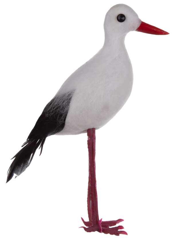 BOCIAN FIGURKA DEKORACJA OZDOBA 11 CM