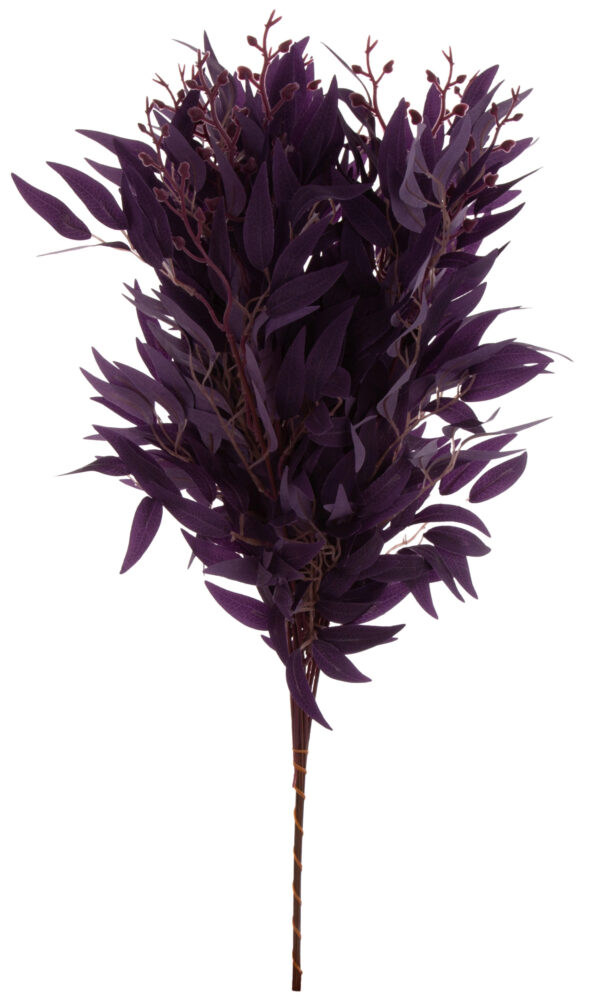 12X RUSKUS FIOLETOWY NEW PURPLE DODATEK GAŁĄZKA KWIATY SZTUCZNE - obrazek 2