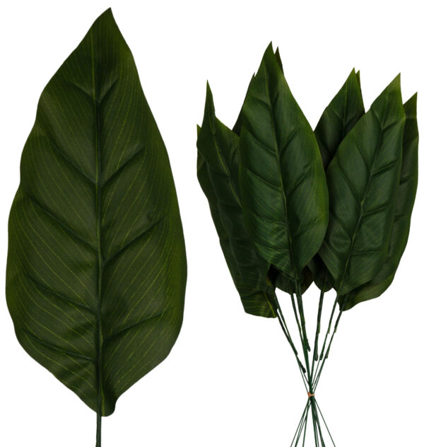 12 X LIŚĆ LIŚCIE SZTUCZNE GAŁĄZKA DO KOMPOZYCJI 43 CM