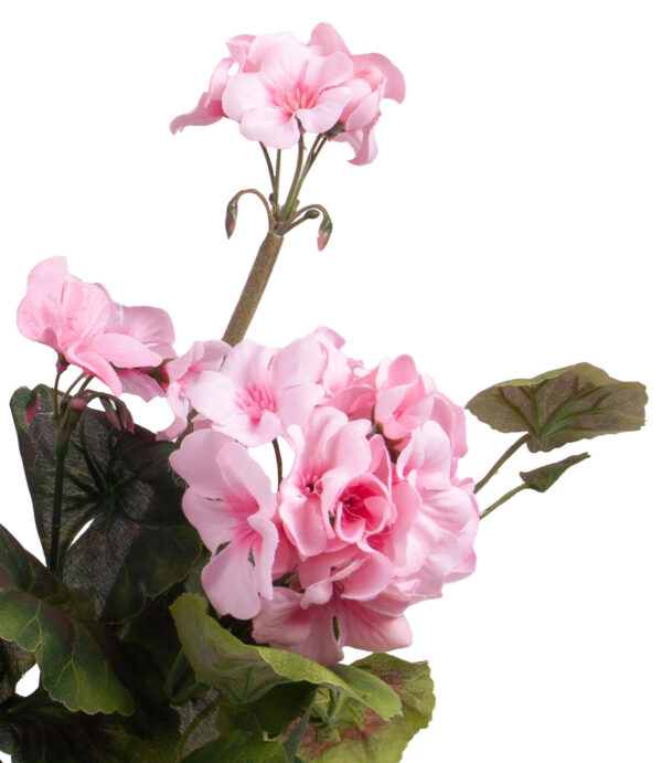 PELARGONIA J. RÓŻ RABATOWA STOJĄCA KWIATY SZTUCZNE 46CM - obrazek 2