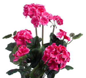 PELARGONIA RÓŻOWA RABATOWA STOJĄCA KWIATY SZTUCZNE 46CM
