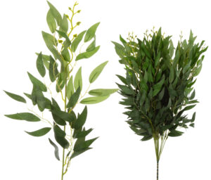 12X RUSKUS ZIELONY POWDER GREEN DODATEK GAŁAZKA KWIATY SZTUCZNE
