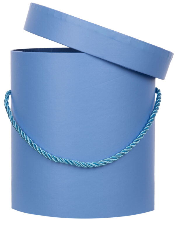FLOWER BOX PUDEŁKO NA KWIATY PREZENT BLUE NIEBIESKIE