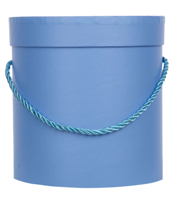 FLOWER BOX PUDEŁKO NA KWIATY PREZENT BLUE NIEBIESKIE - obrazek 2